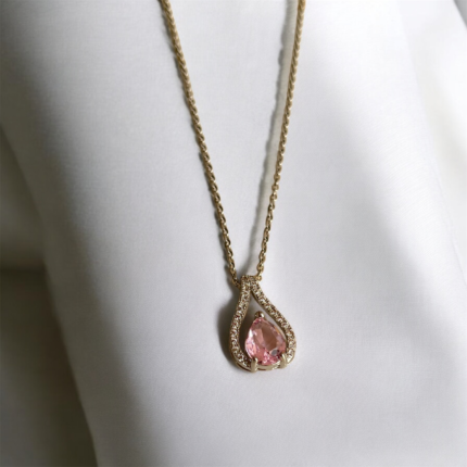 Pink tear emerald